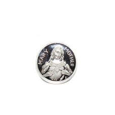 Religious 999 fine 9.90 grams silver coin mother mary Christmas Gift